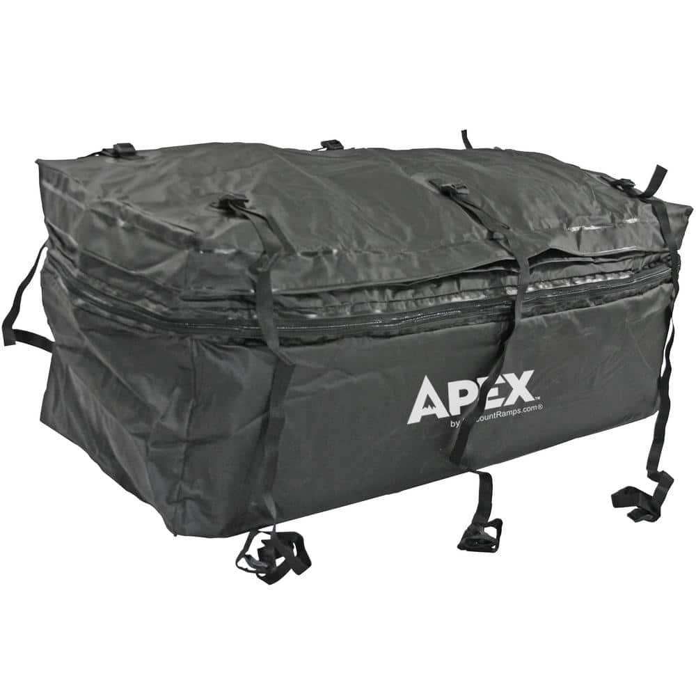 48 in. Waterproof Hitch Cargo Carrier Rack Bag with Expandable Height - Hercitys