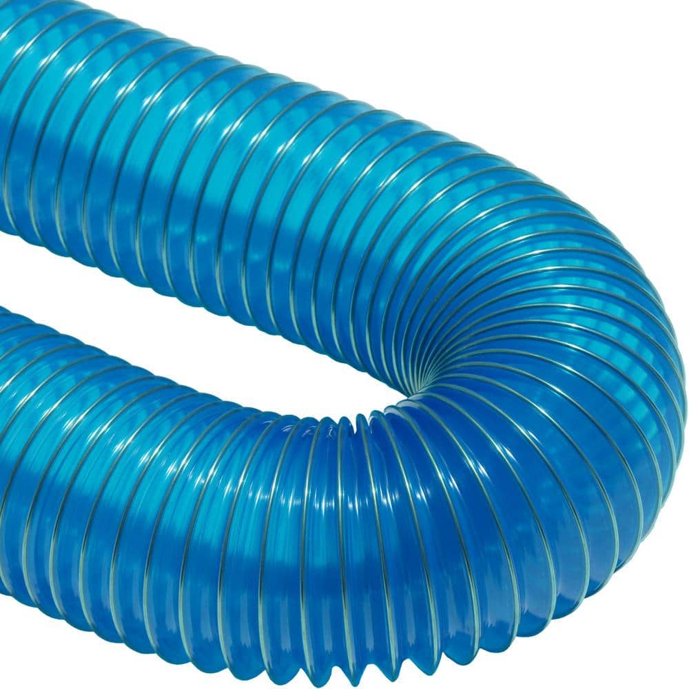 1.75 in. D x 12 ft. PVC Flexduct Coil Flexible Ducting in Blue - Hercitys