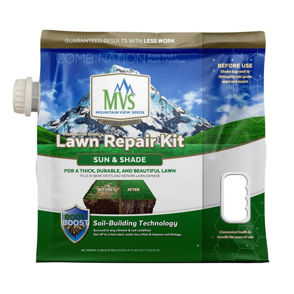 5 lbs. Sun and Shade Repair Mulch, Grass Seed and Fertilizer Combination - Hercitys