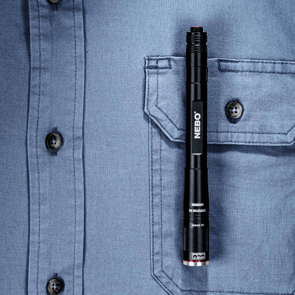 360 LUMENS RECHARGEABLE BATTERY LED POCKET PEN FLASHLIGHT - Hercitys