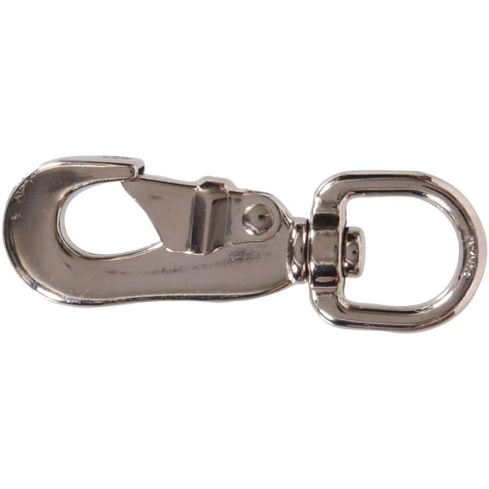 3/4 x 3-1/2 in. Cap Snap with Round Swivel Eye in Nickel Plated (10-Pack) - Hercitys