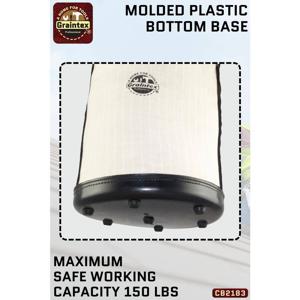 12 in. 1-Pocket Utility Tool Bucket - Hercitys