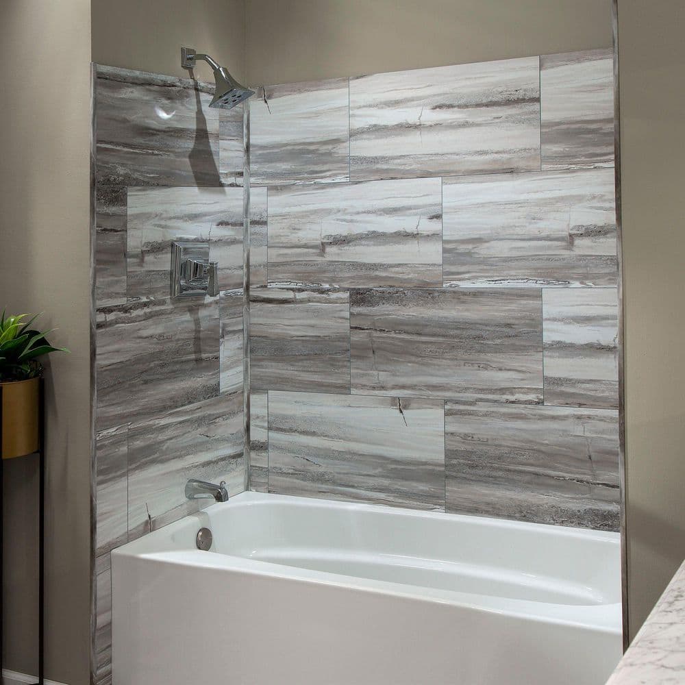 25.6 in. L x 14.8 in. W Louvre Granite No Grout Vinyl Wall Tile (21 sq. ft./case) - Hercitys