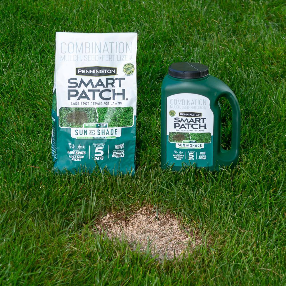 30 lbs. Smart Patch Sun and Shade West Grass Seed with Mulch, Fertilizer - Hercitys