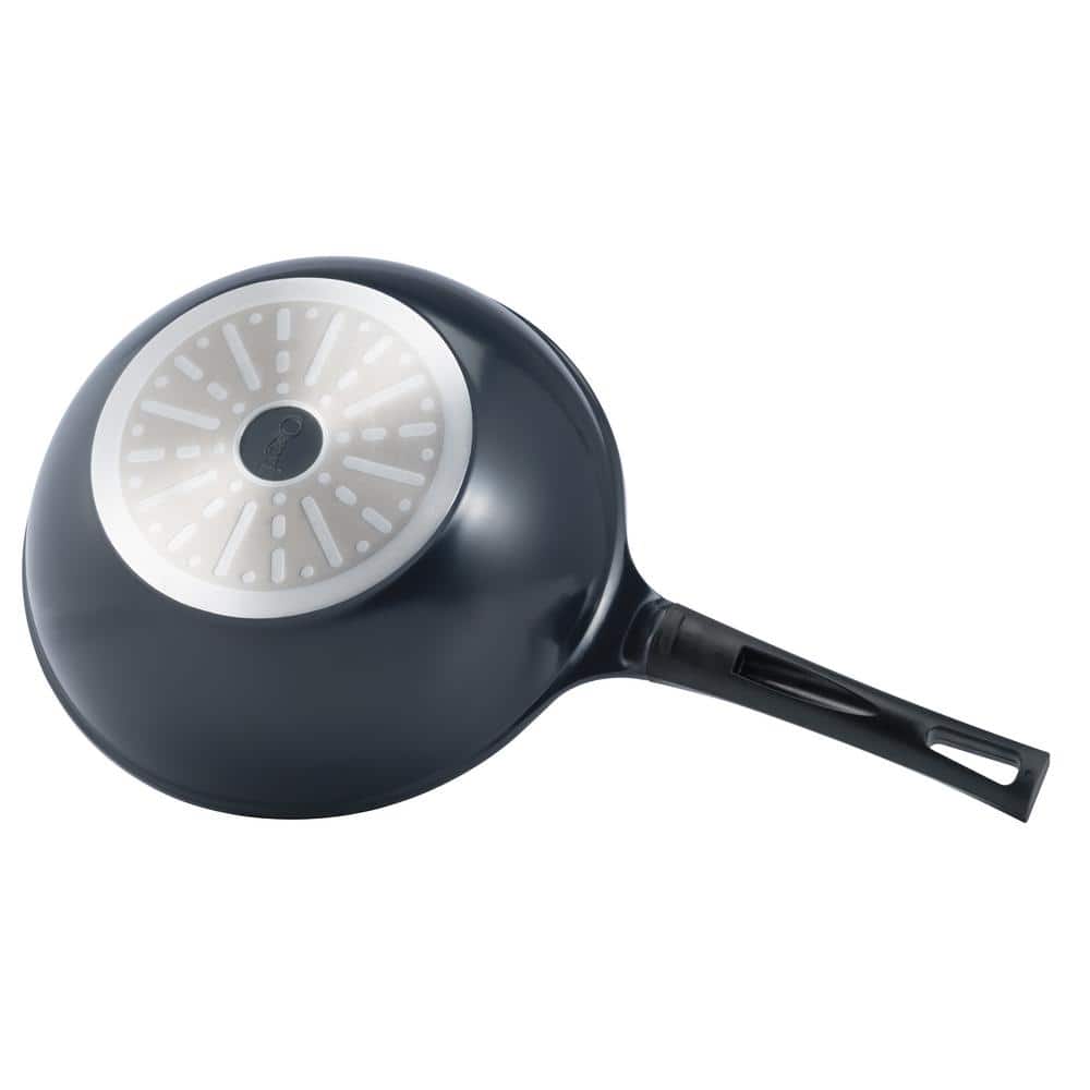 12 in. Aluminum Wok with Smooth Ceramic Non-Stick Coating (100% PTFE and PFOA Free) – Vulcan black - Hercitys