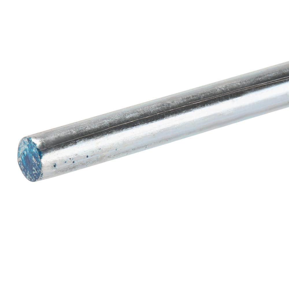 1/2 in. x 3 ft. Zinc Plated Steel Solid Round Rod - Hercitys