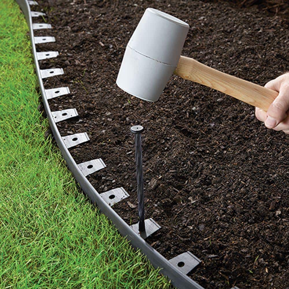 20 ft. No-Dig Plastic Landscape Edging Kit - Hercitys