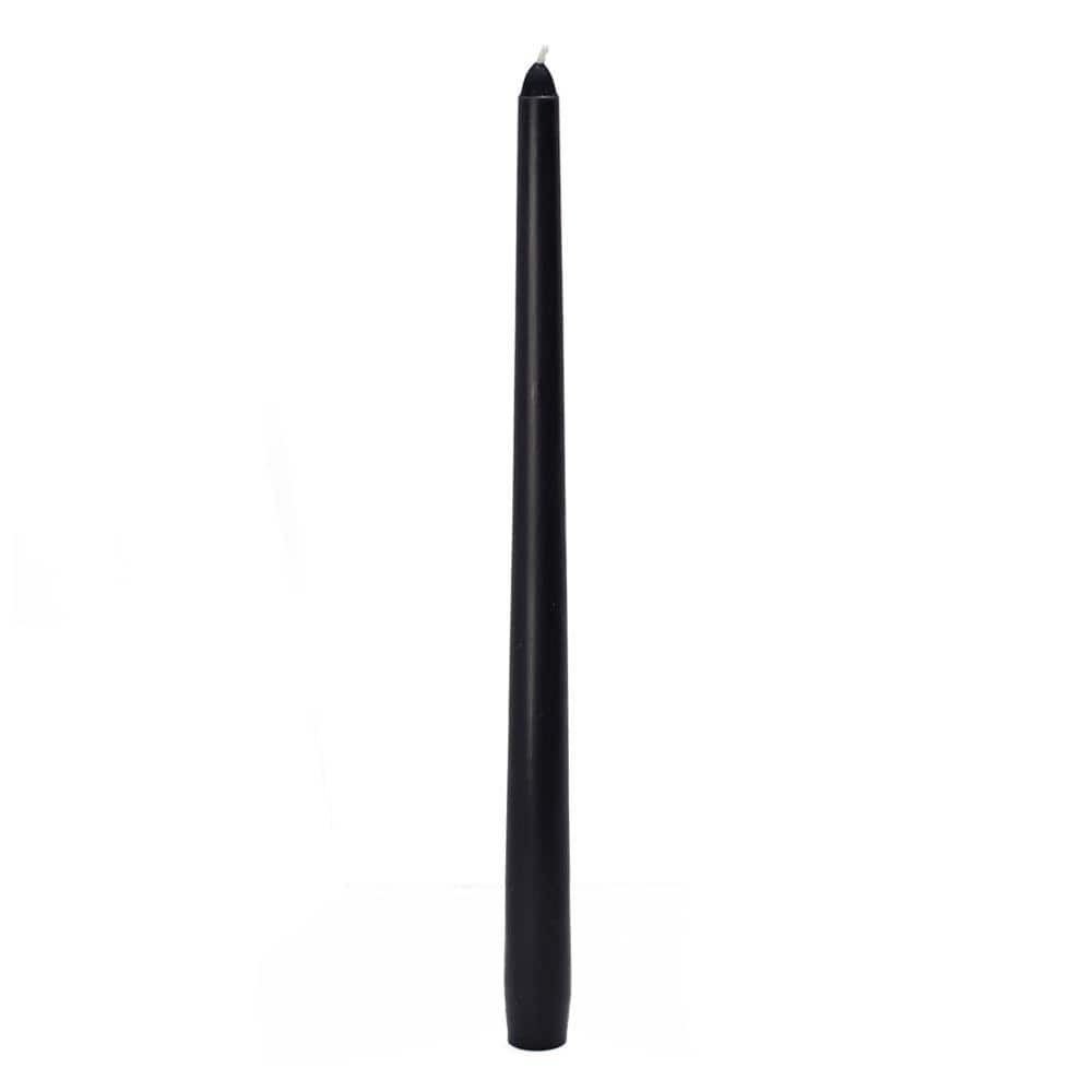 12 in. Black Taper Candles (12-Set) - Hercitys