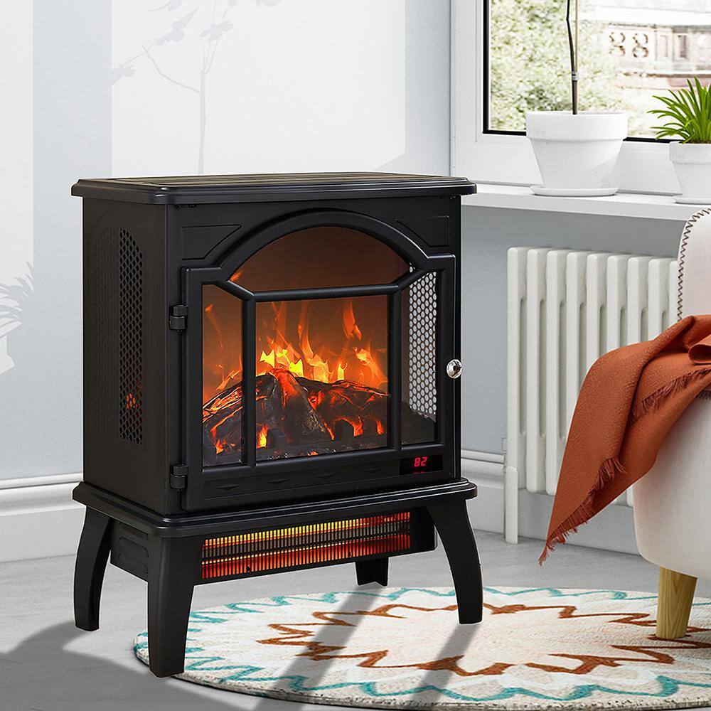 400 sq. ft. 18 in. Electric Stove with Remote - Hercitys