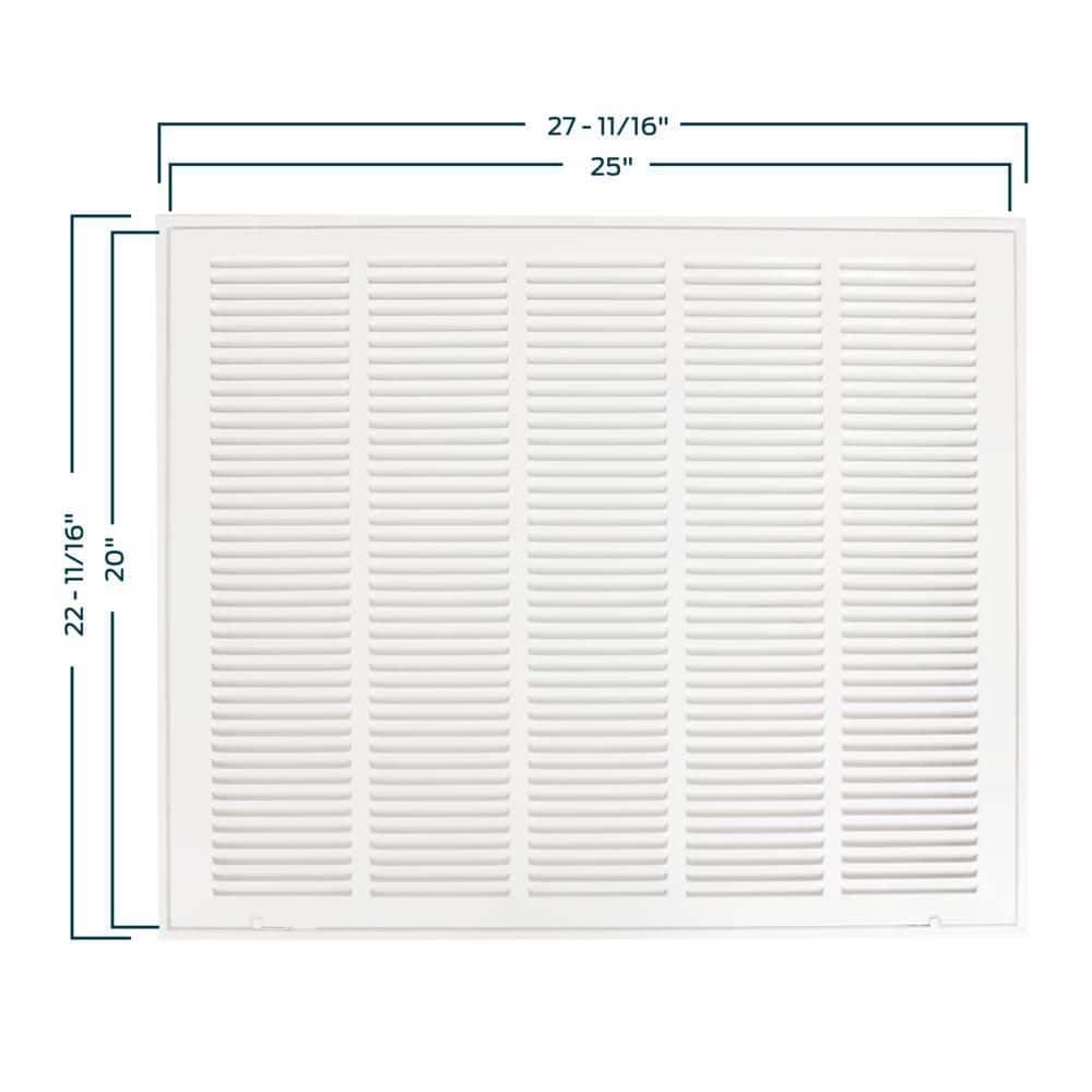 25 in. x 20 in. Steel Return Filter Grille - Hercitys
