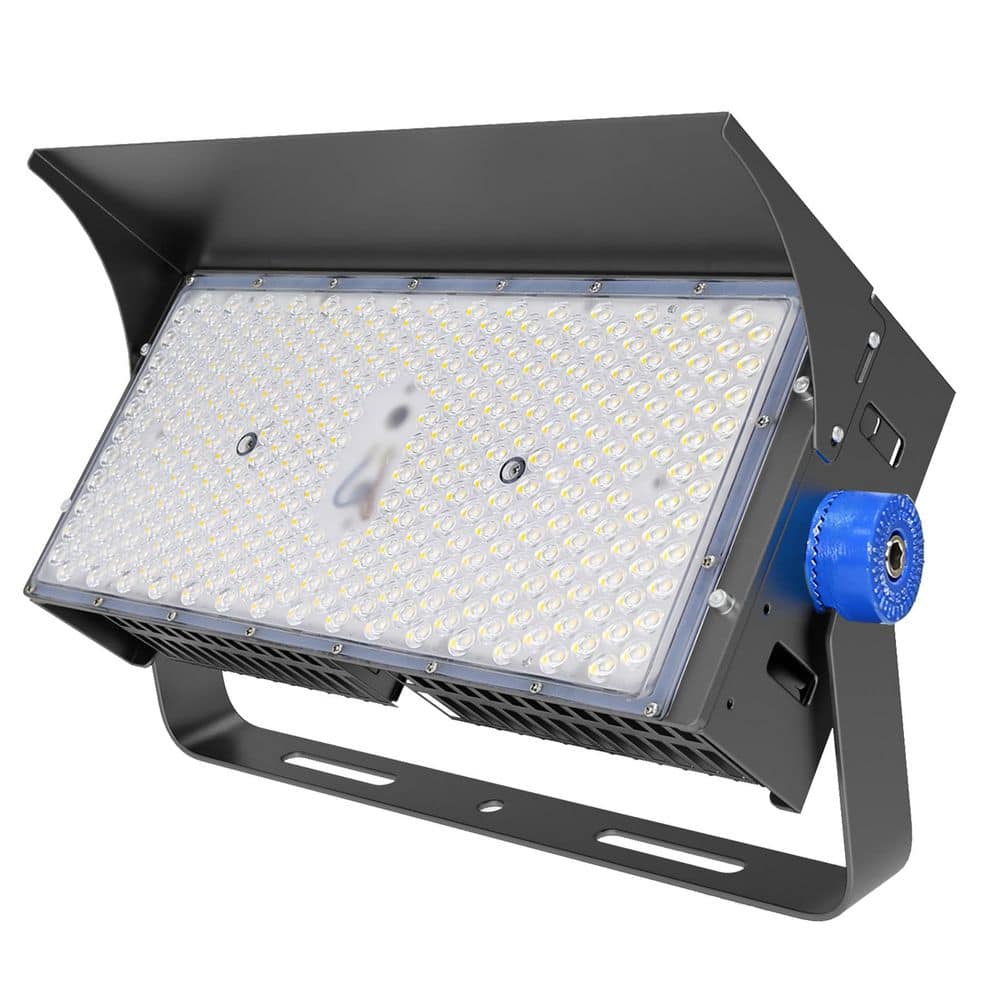 1000-Watt Equivalent 36000 Lumens 120° Black LED Stadium Light 4000K Neutral White LED Flood Light - Hercitys
