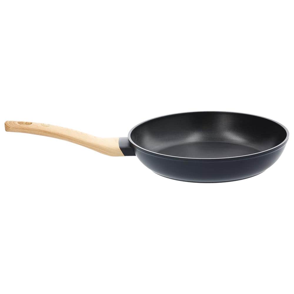 12 in. Aluminum Frying Pan with Soft-Touch Bakelite Handle - Hercitys