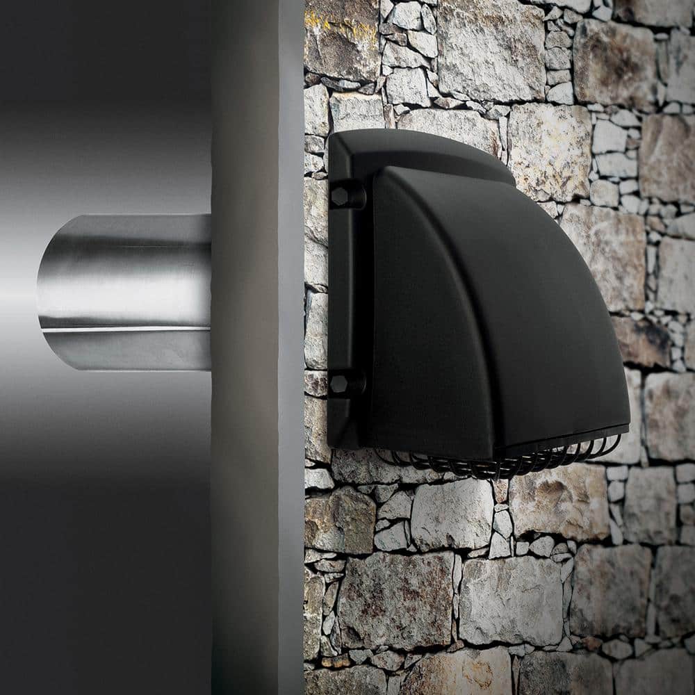 4 in. Wide Mouth Black Vent Hood - Hercitys