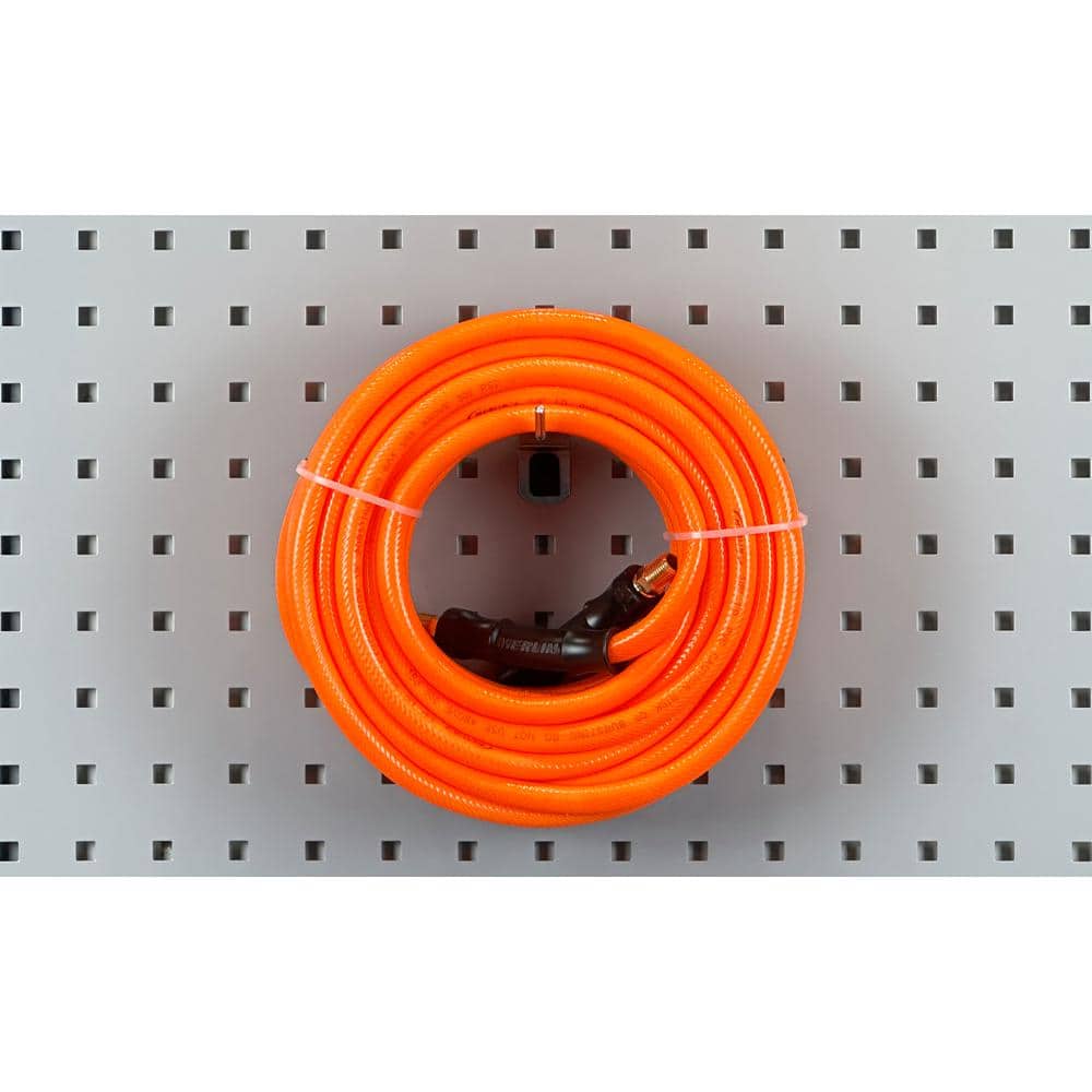 4 in. Single Rod 30 Degree Bend 3/16 in. Dia Zinc Plated Steel Pegboard Hook (5-Pack) - Hercitys