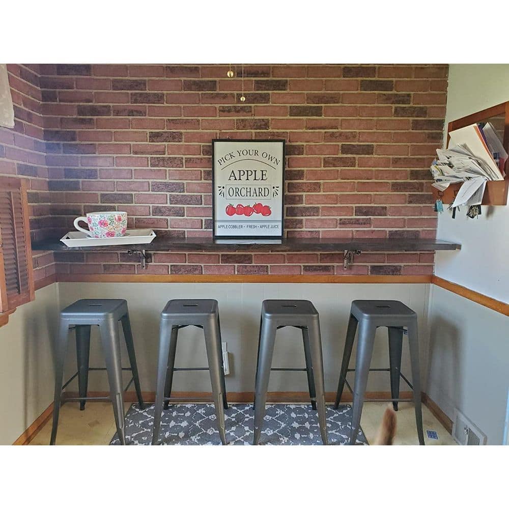 16 in. H Stainless Steel 330 lb. Load Capacity Folding Shelf Bracket, Heavy Duty and Space-Saving (2-Pack) - Hercitys