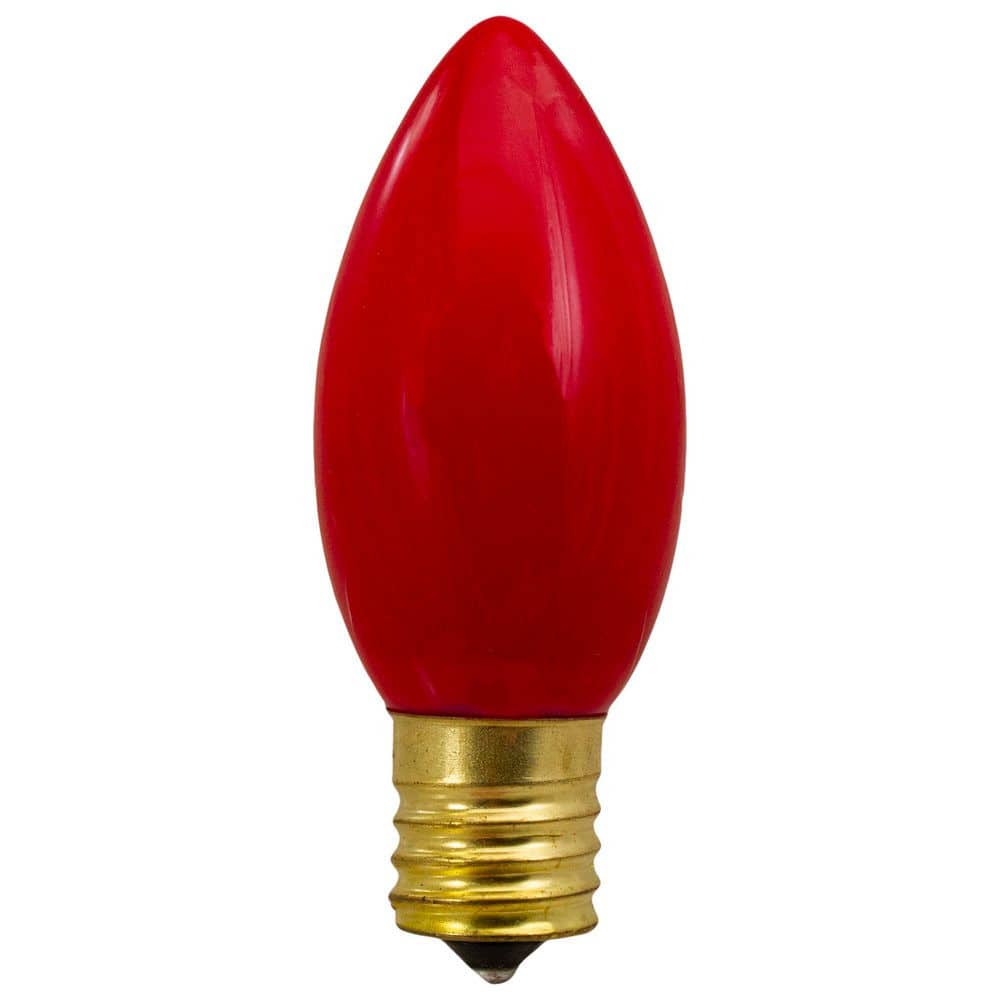 3 in. C9 Red Opaque Christmas Replacement Bulbs (Set of 4) - Hercitys