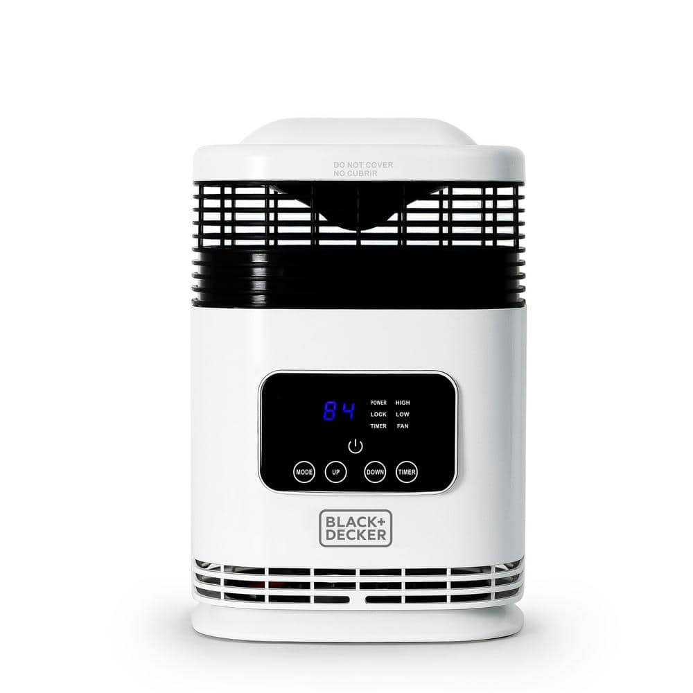 1500-Watt 360° Surround Compact Portable Electric Heater with Digital Display - Hercitys