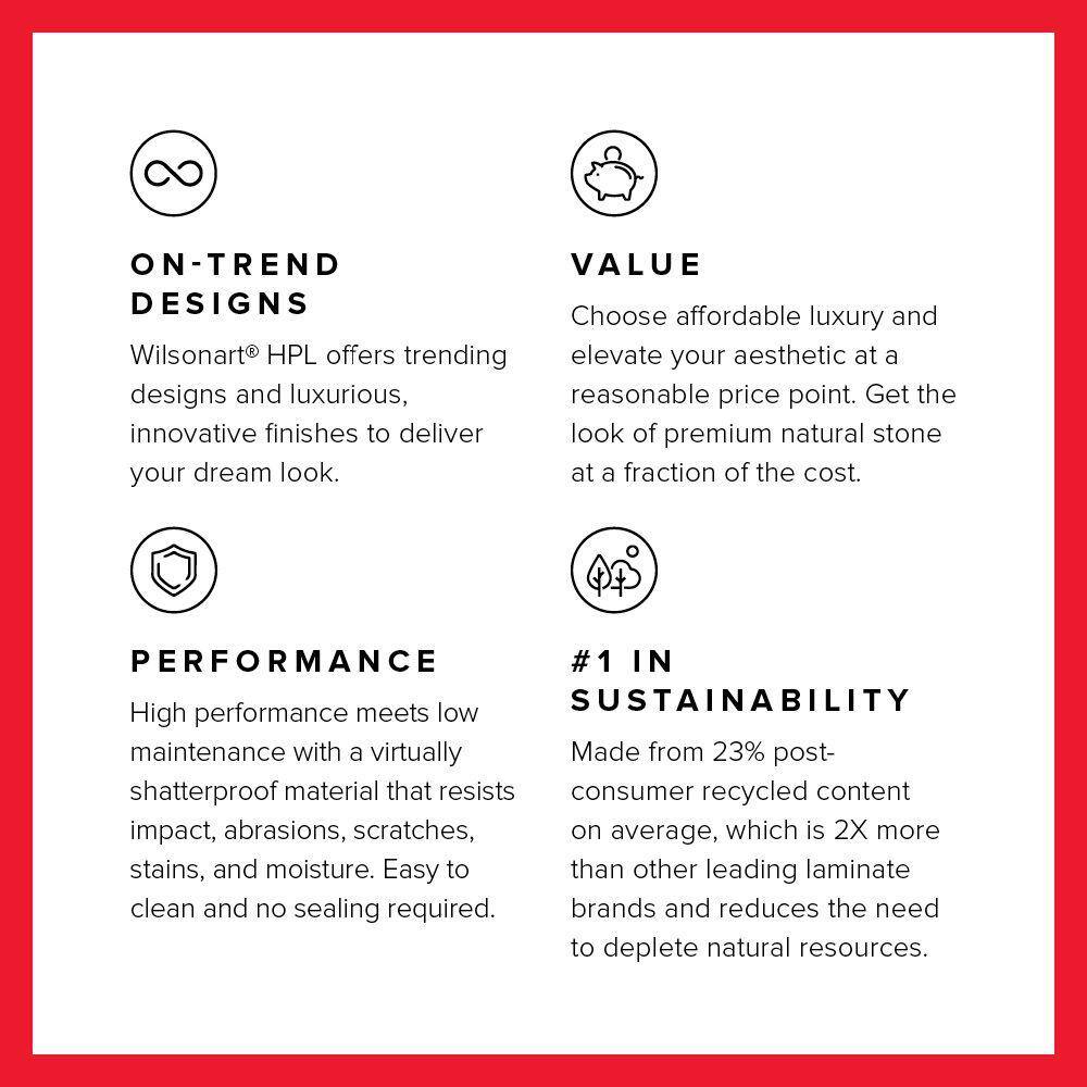 5 ft. x 10 ft. Laminate Sheet in White Carrara with Standard Fine Velvet Texture Finish - Hercitys