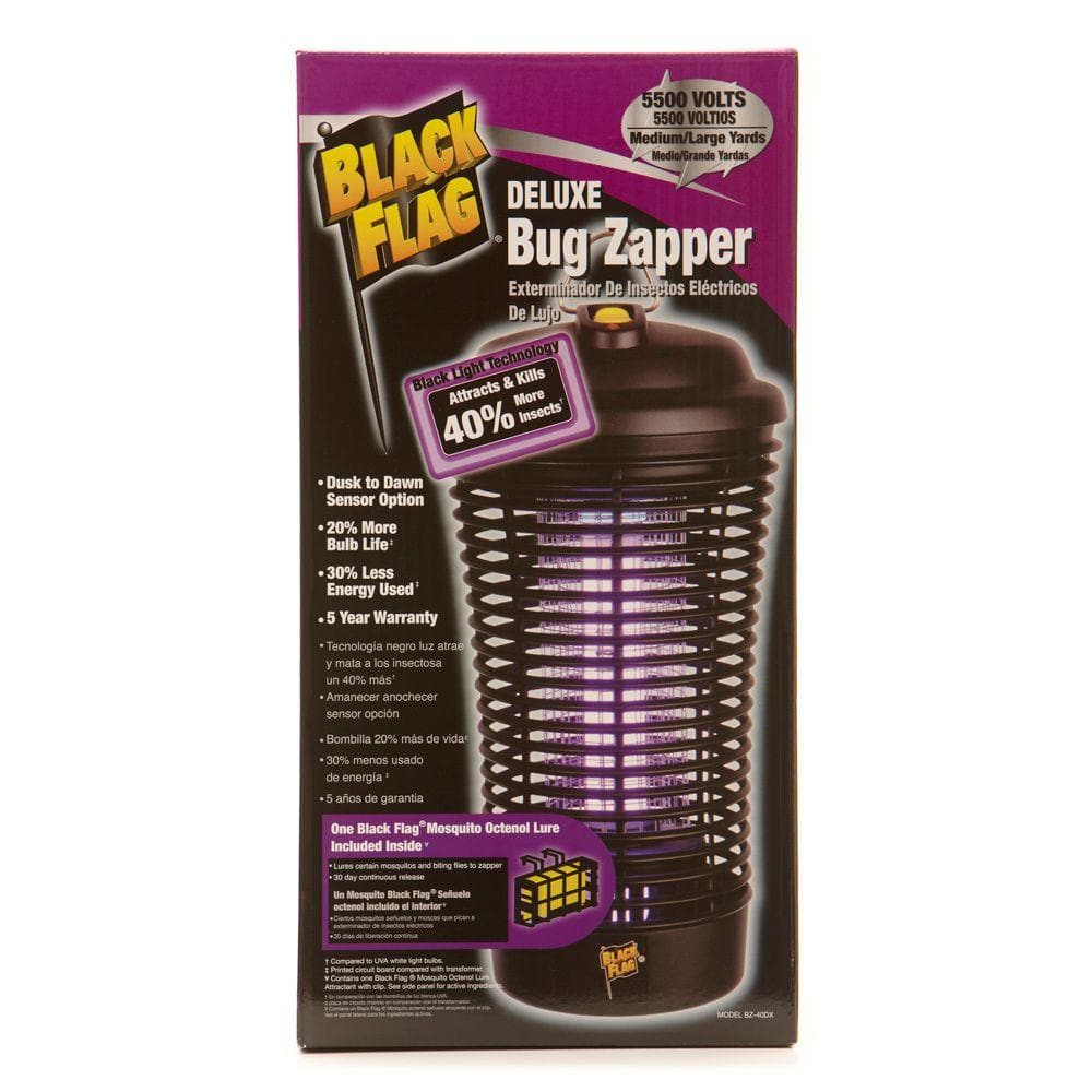 5500 Volt Deluxe 40 Watt Bug Zapper Insect Killer, 1.5 Acre Coverage - Hercitys