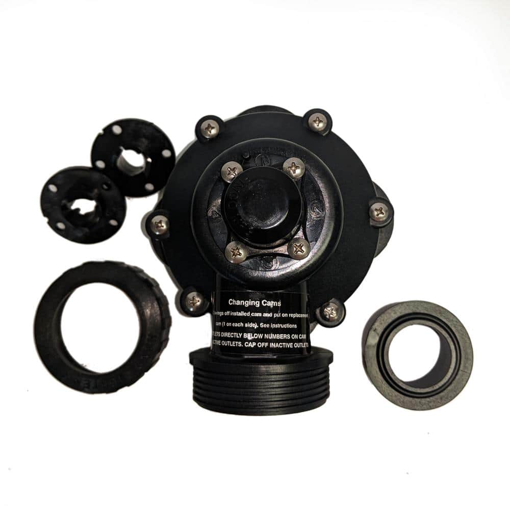 1-1/4 in. Mini 4 Outlet Indexing Irrigation Valve with 2, 3 and 4 Zone Cams - Hercitys