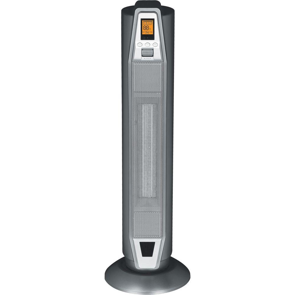 1500-Watt 28.5 in. Electric Forced Air Ceramic Space Heater with Thermostat and Remote - Hercitys