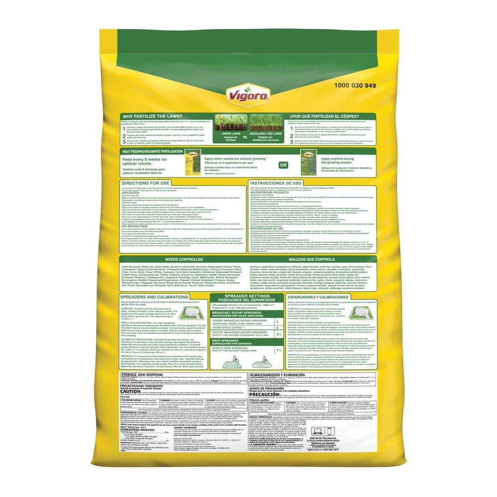 43.9 lbs. 15,000 sq. ft. Weed & Feed Weed Killer Plus Lawn Fertilizer - Hercitys