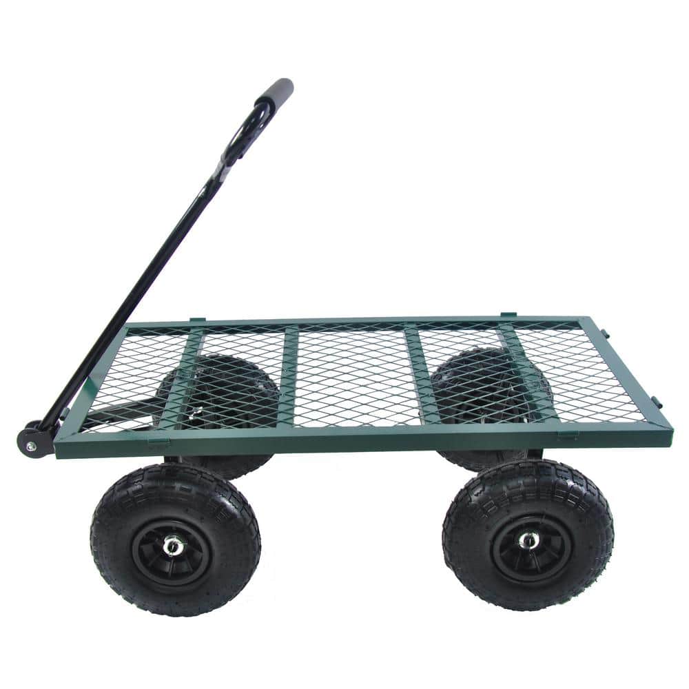 3.52 cu.ft. Mesh Metal Garden Cart - Hercitys