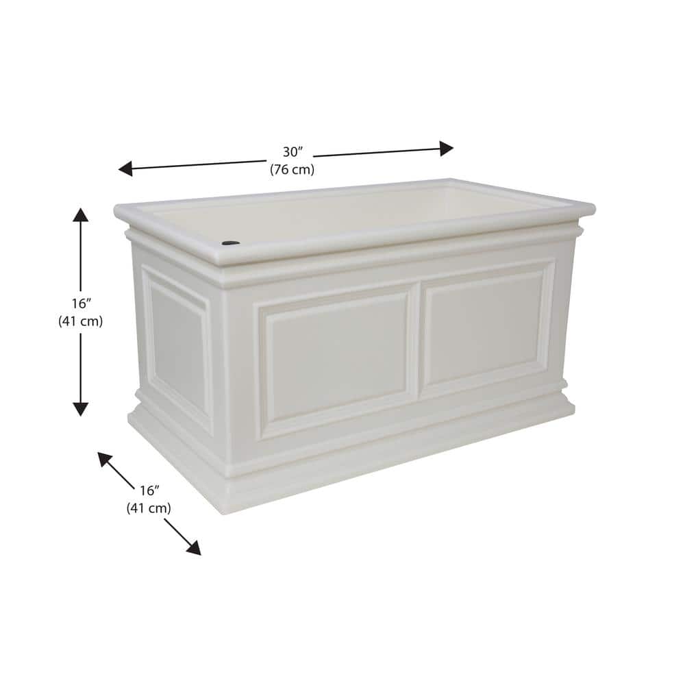 30 in. White Covington Trough - Hercitys