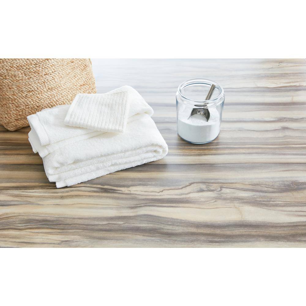 5 ft. x 12 ft. Laminate Sheet in 180fx Woodland Marble with SatinTouch Finish - Hercitys