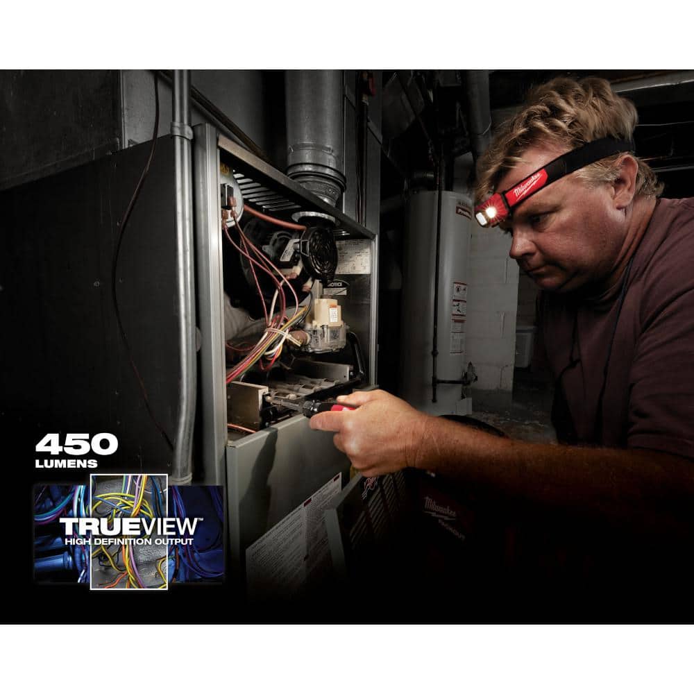 450 Lumens LED Spot/Flood Headlamp - Hercitys