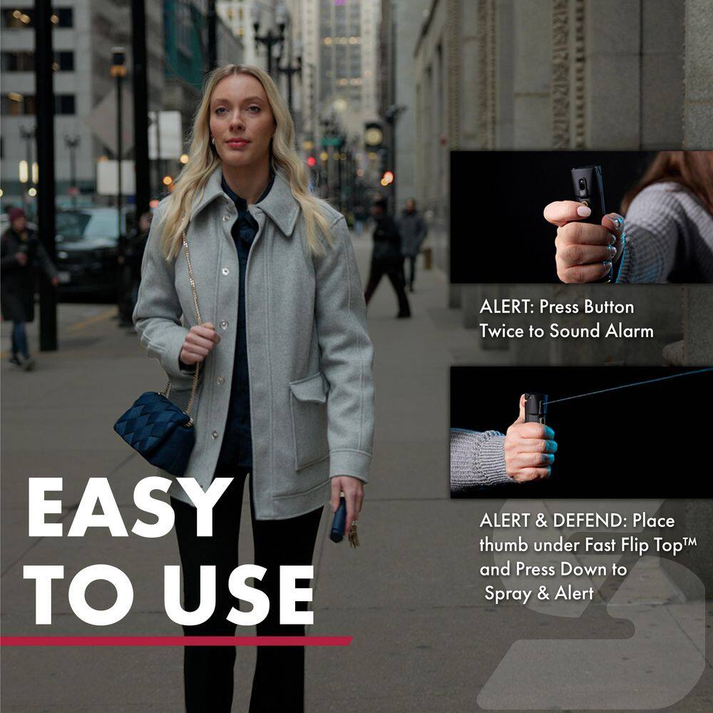 2-in-1 Pepper Spray with Personal Alarm - Hercitys