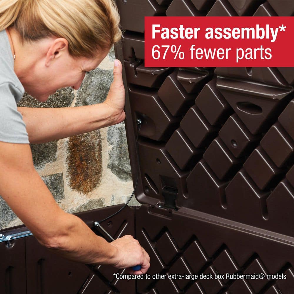 134 Gal. XL Resin Deck Box - Hercitys