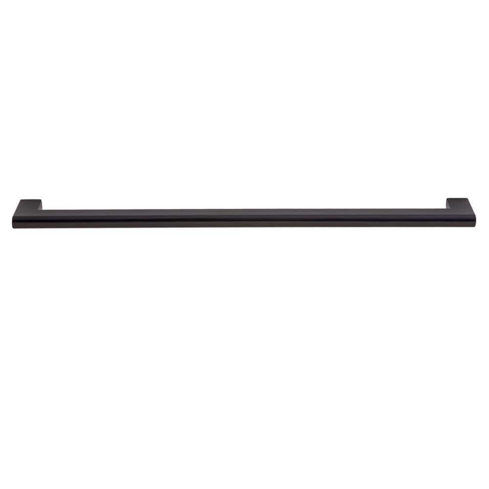 5-Pack Vail 12 in. (305 mm) Center-to-Center Modern Matte Black Bar Drawer Pull - Hercitys