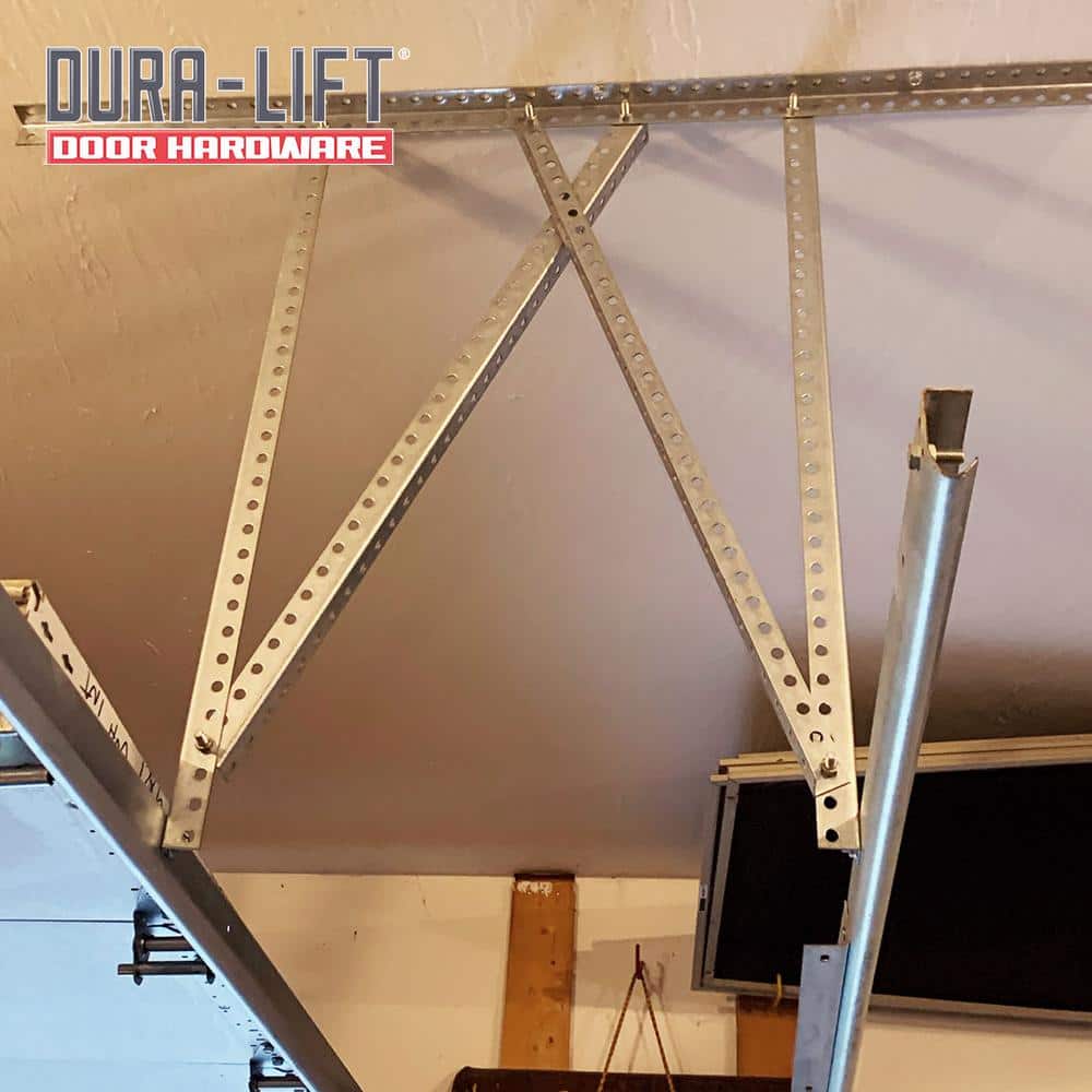 1-1/8 in. x 24 in. Galvanized 14-Gauge Steel Punched Angle Iron Bracket and Mounting Hardware (4-Pack) - Hercitys