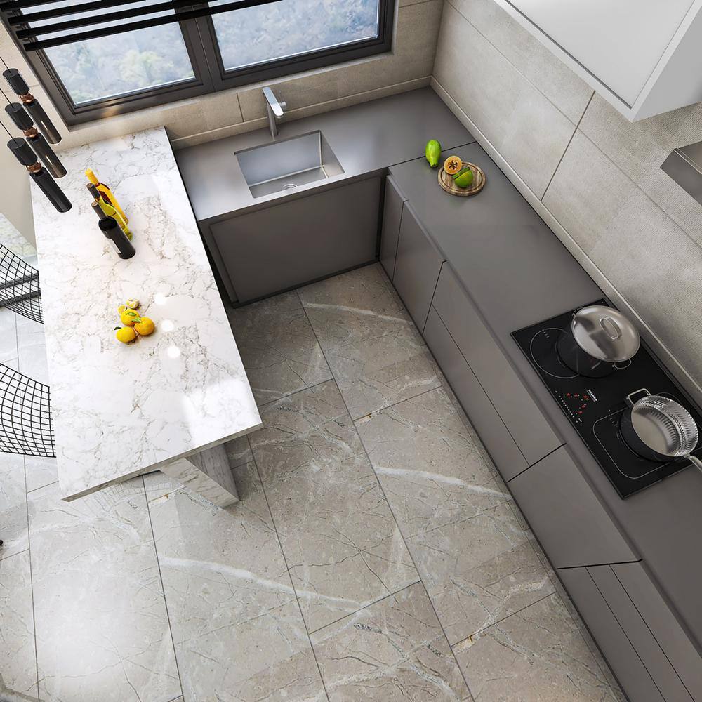 23 in. Undermount Single Bowl 18-Gauge 304 Stainless Steel 12 in. Deep Kitchen Sink - Hercitys