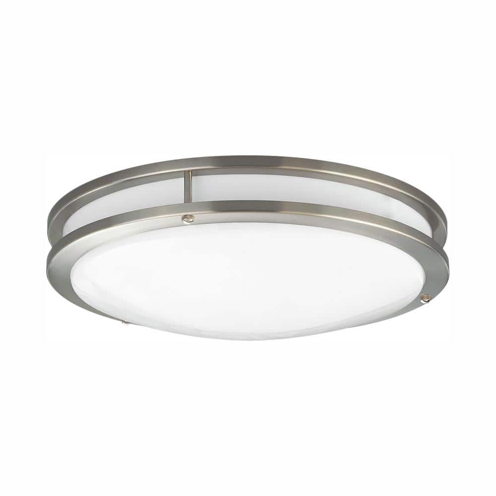 14 in. CTC COMM Collection 23 -Watt Urban Bronze Integrated LED Flush Mount - Hercitys