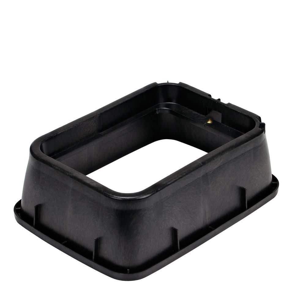 14 in. X 19 in. Rectangular Valve Box Extension and Cover, Black Extension, Green ICV Cover - Hercitys