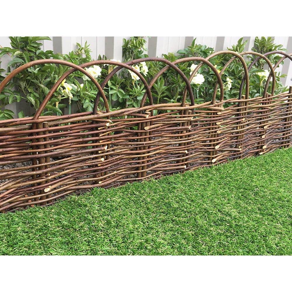 4 ft. Woven Willow Edging with Arc Top - Hercitys