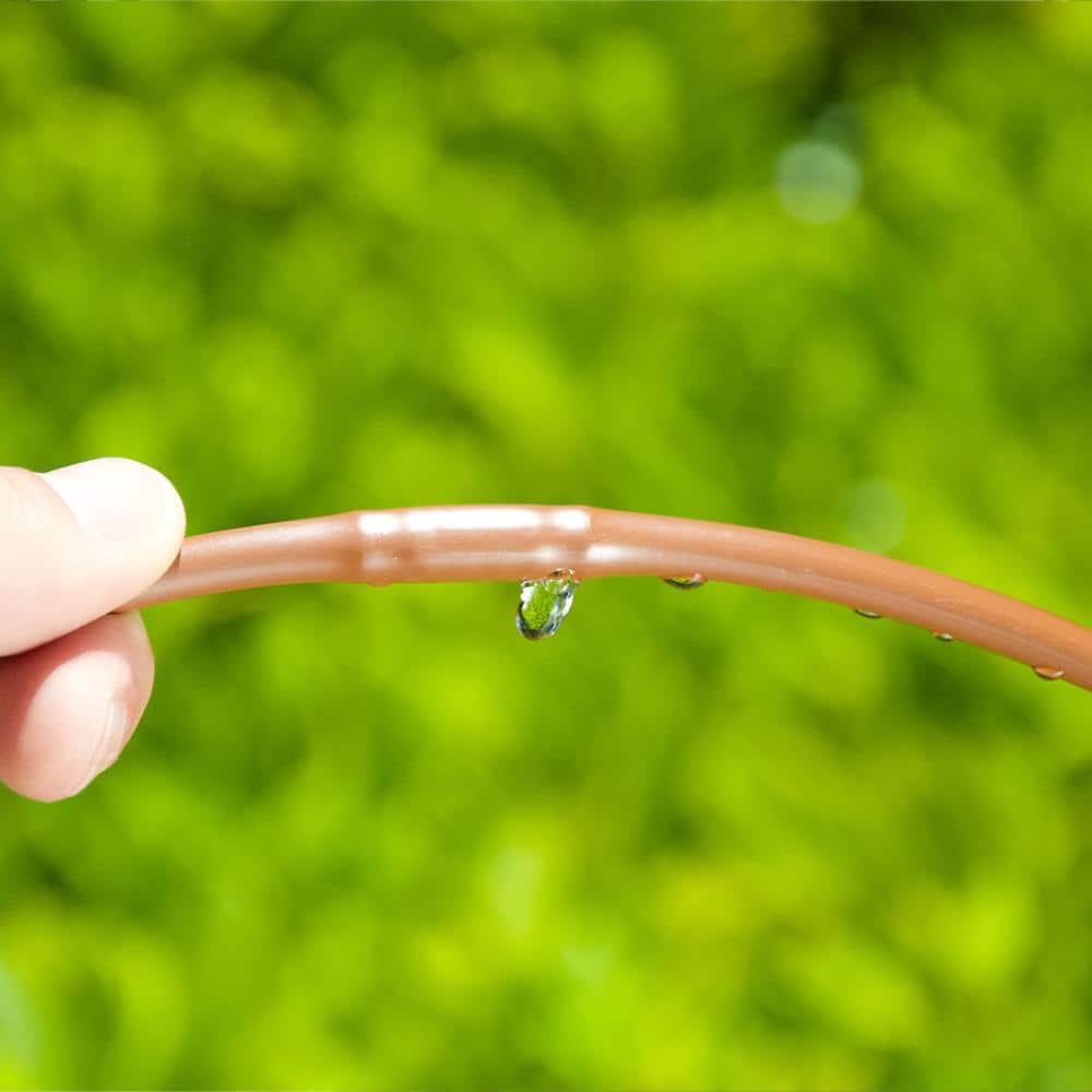 1/4 in. Emitter Tubing 100 ft. W/6 in. Spacing in Brown - Hercitys