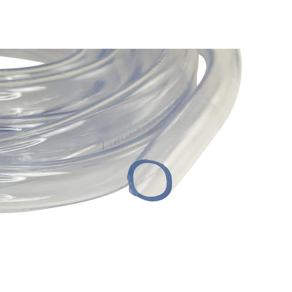 1-5/8 in. O.D. x 1-1/4 in. I.D. x 25 ft. PVC Clear Vinyl Tube - Hercitys