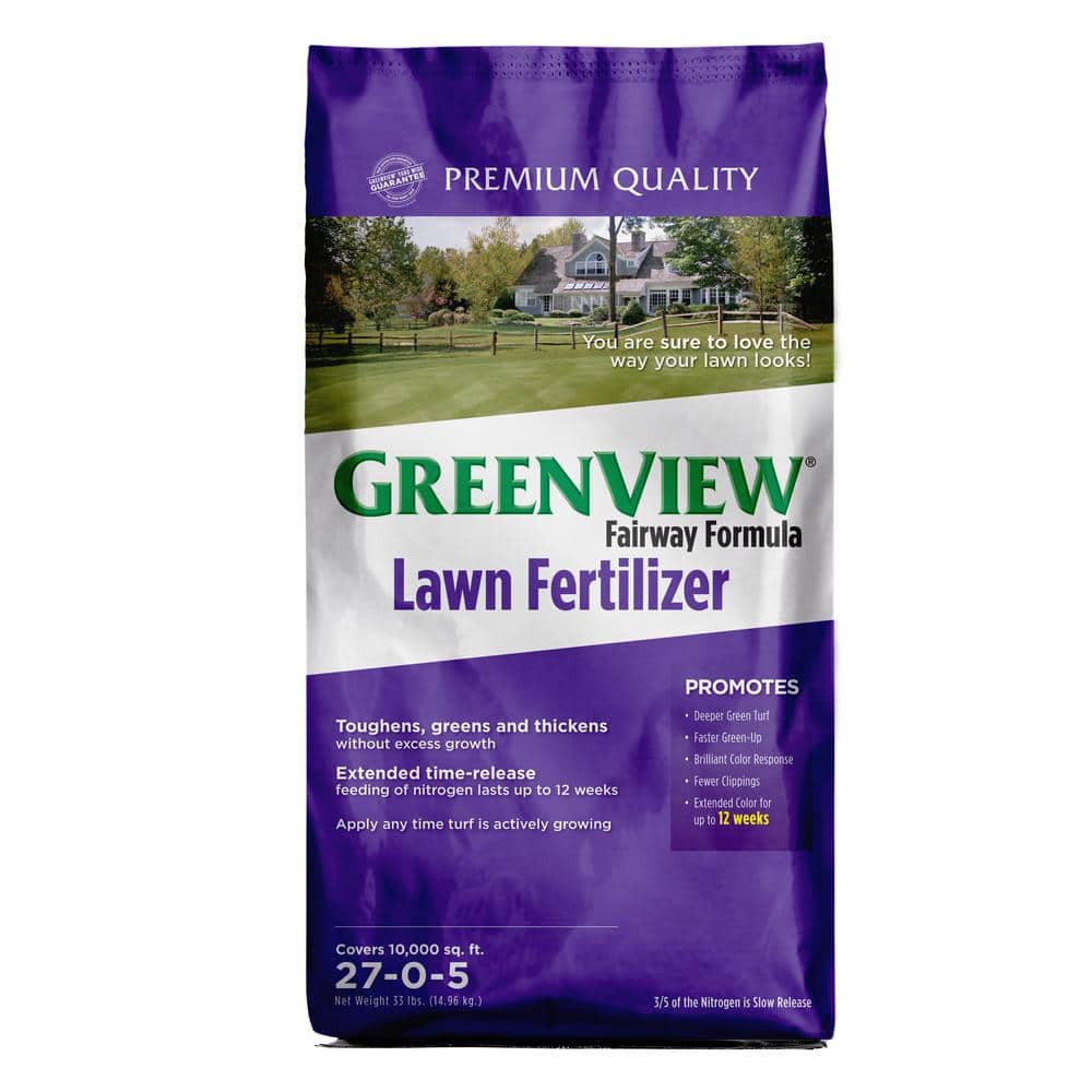 33 lbs. Fairway Formula Lawn Fertilizer, Covers 10,000 sq. ft. (27-0-5) - Hercitys