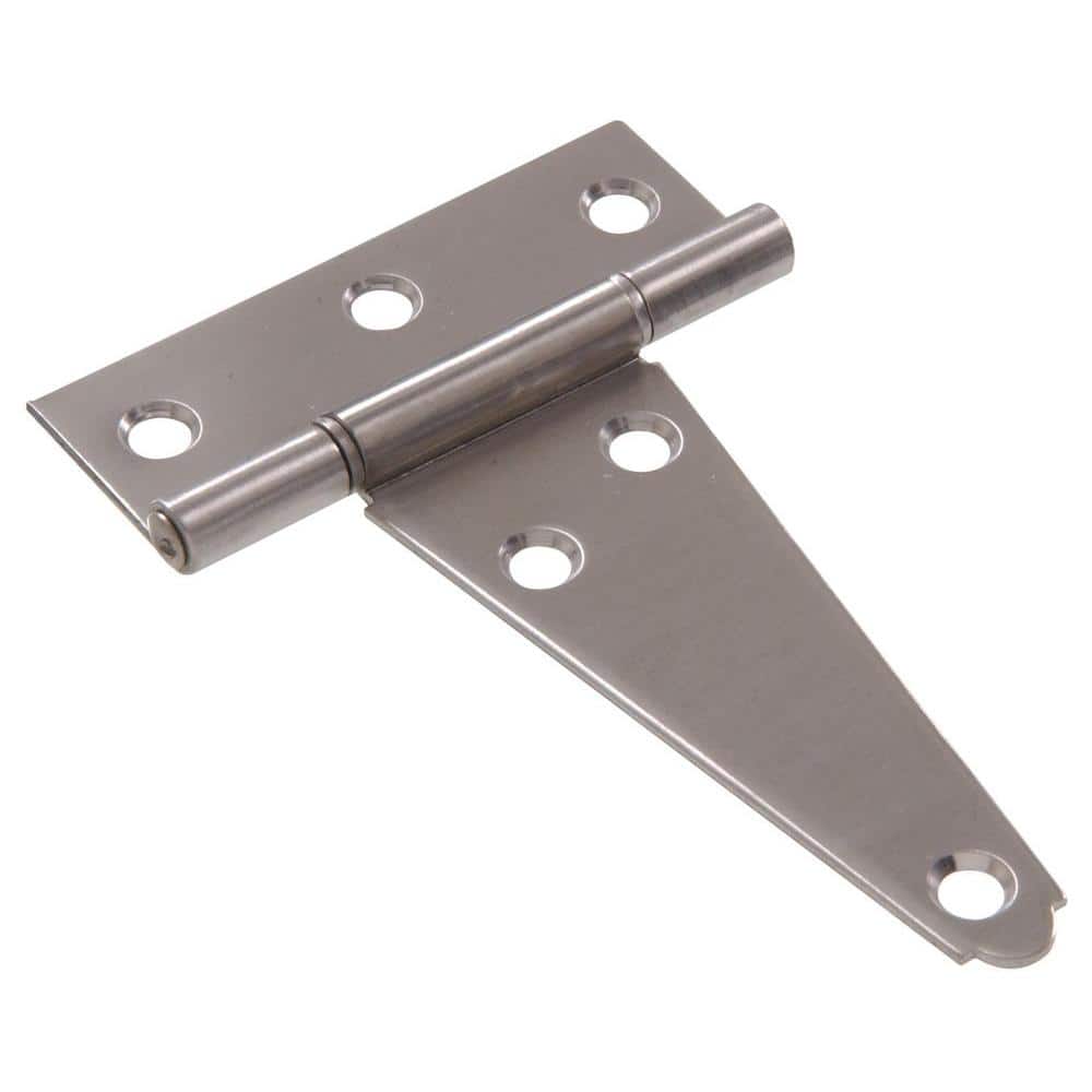 4 in. Stainless Steel Heavy T-Hinge (5-Pack) - Hercitys