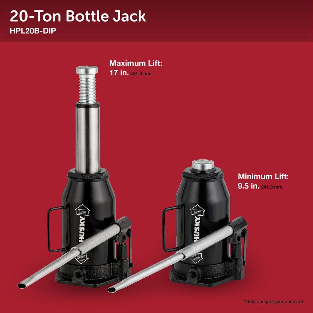 20-Ton Hydraulic Bottle Car Jack - Hercitys