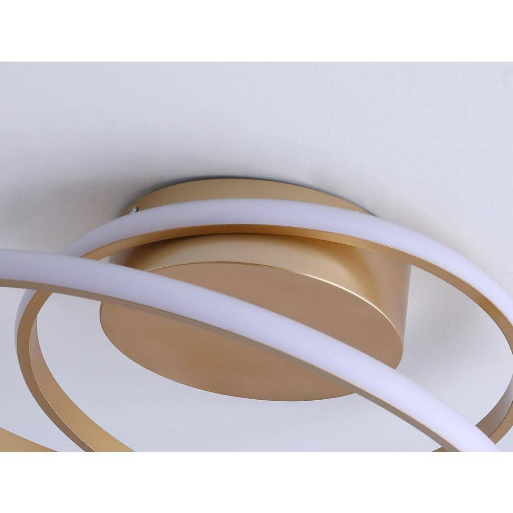 18.1 in. 1-Light Modern Linear LED Flush Mount Ceiling Lighting Fixtures - Hercitys