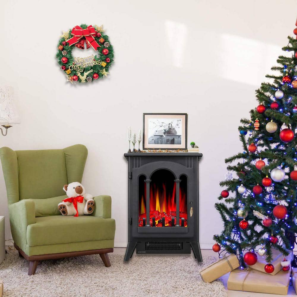 400 sq. ft. Electric Stove in Black - Hercitys