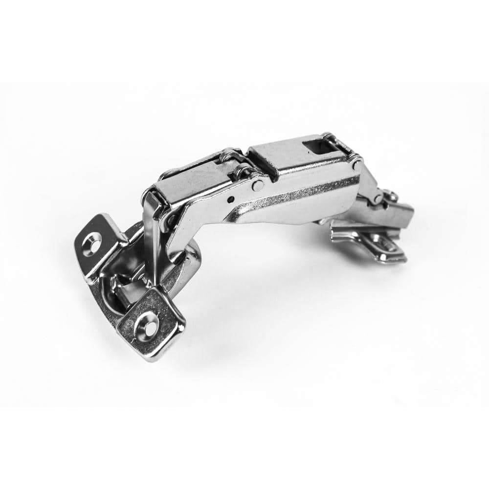 165-Degree 35 mm Full Overlay Frameless Cabinet Door Hinges with Installation Screws (15-Pairs) - Hercitys