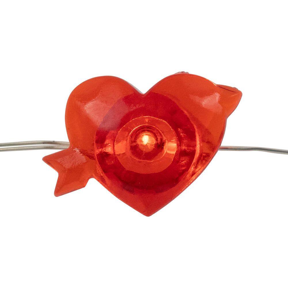 20-Count Valentine’s Day Heart and Arrow LED Fairy Lights  6.25ft  Copper Wire - Hercitys