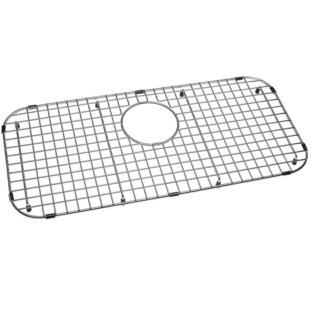 27.05-in x 12.48-in Rear Drain Heavy-Duty Stainless Steel Sink Grid NDG2713R - Hercitys