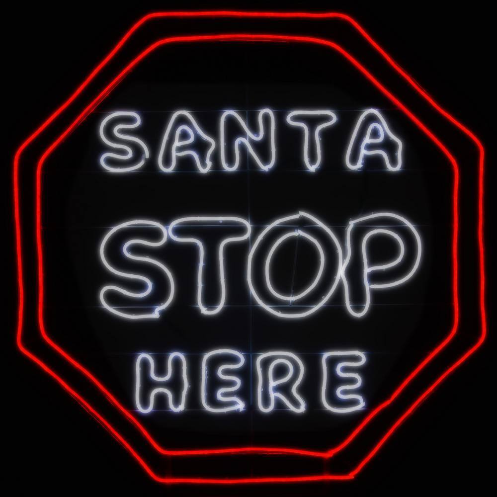 44″ LED Light Strip “Santa Stop Here” Sign - Hercitys