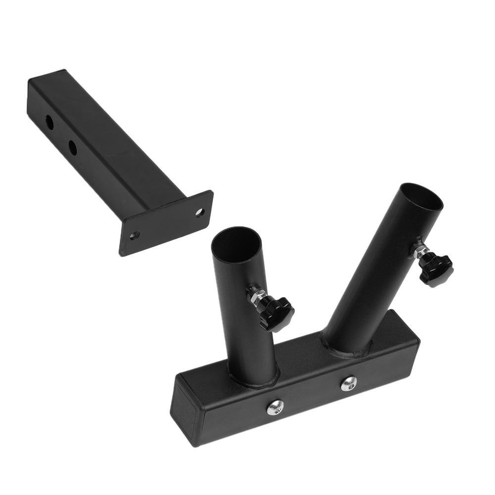 2 in. Universal Hitch Mount Double-Flag Pole Holder - Hercitys